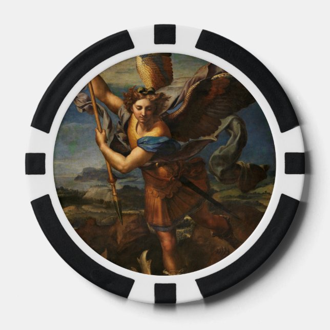 Saint Michael Vanquishing Satan Pokerchips (Vorderseite)