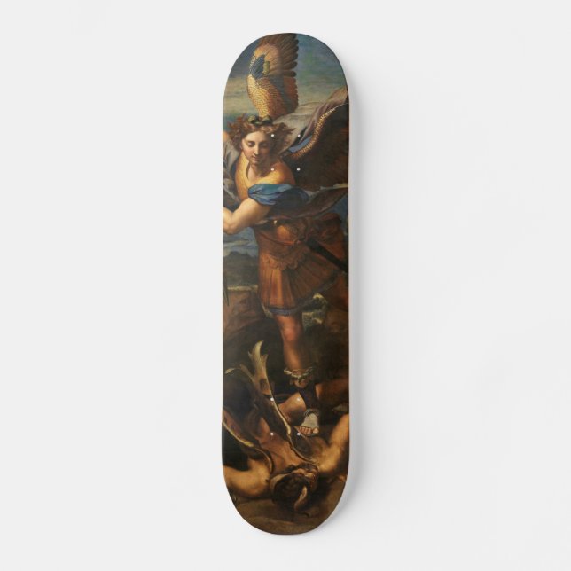 Saint Michael Vanquishing Satan Skateboard (Vorderseite)