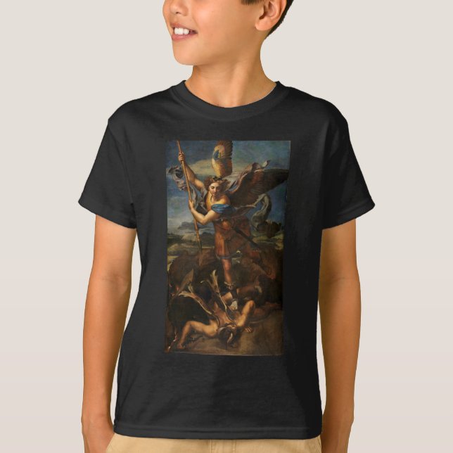 Saint Michael Vanquishing Satan T-Shirt (Vorderseite)