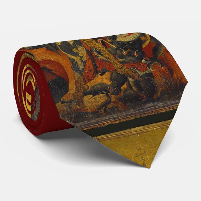 Saint Michael Vanquising the Devil, ruby Krawatte (Gerollt)