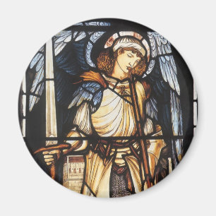 Saint Michael von Sir Edward Coley Burne-Jones Magnet