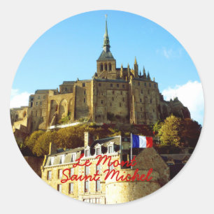 Saint Michel-Aufkleber Le Mont Runder Aufkleber