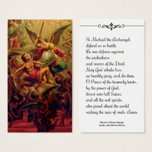 Saint Michel l'Archange Prière Carte Sainte