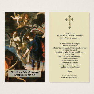 Saint Michel l'Archange Prière Carte Sainte