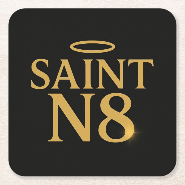 Saint N8 Rechteckiger Pappuntersetzer (Vorderseite)