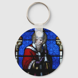 Saint Nicholas Blessings Festglas Schlüsselanhänger
