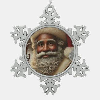 Saint-Nick Schneeflocken Zinn-Ornament