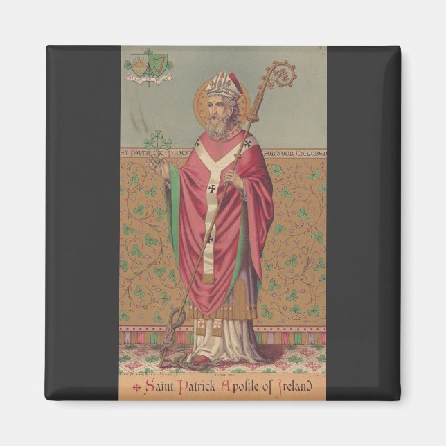 Saint Patrick Apostle von Irland Magnet (Vorne)