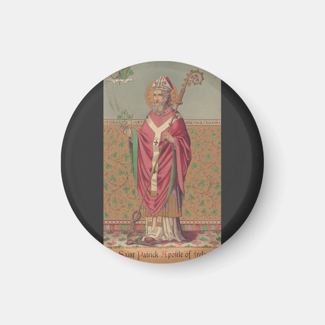 Saint Patrick Apostle von Irland Magnet (Vorne)