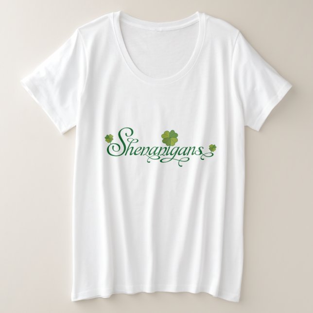 Saint Patrick Day Shenanigans Shamrock irlandais (Design devant)