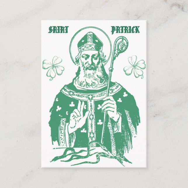 Saint Patrick Devotional Prayer Card Platzkarte (Vorderseite)