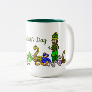 Saint Patrick et serpents Drôle Mug