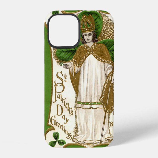 Saint Patrick, Kleeblatt iPhone 12 Hülle (Rückseite)