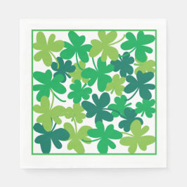 Saint Patrick’s Day Shamrock Green Napkins Serviette