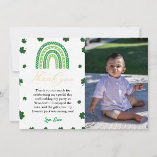 Saint Patrick Shamrock Anniversaire Carte de remer