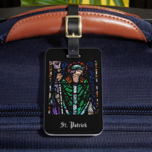 Saint Patrick Stains Glass Personalisiert Gepäckanhänger