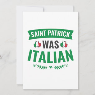 Saint Patrick war der italienische St Patricks Day Feiertagskarte