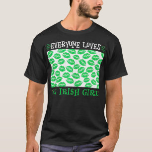 Saint Patricks Alle Lieben ein Irish Girl St Pat T-Shirt