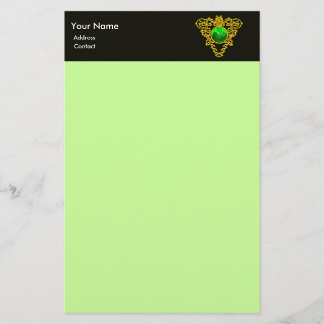 SAINT PATRICK'S CELTIC HERART, KLEEBLATT BRIEFPAPIER (Vorderseite)