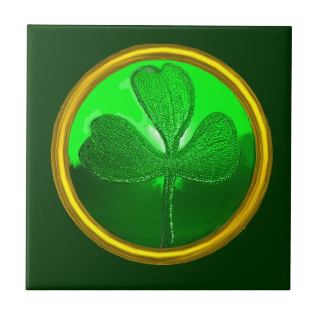 SAINT PATRICK'S CELTIC HERART, KLEEBLATT FLIESE (Vorderseite)