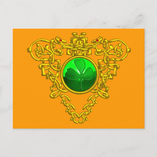 SAINT PATRICK'S CELTIC HERART POSTKARTE (Vorderseite)