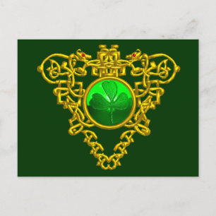 SAINT PATRICK'S CELTIC HERART POSTKARTE