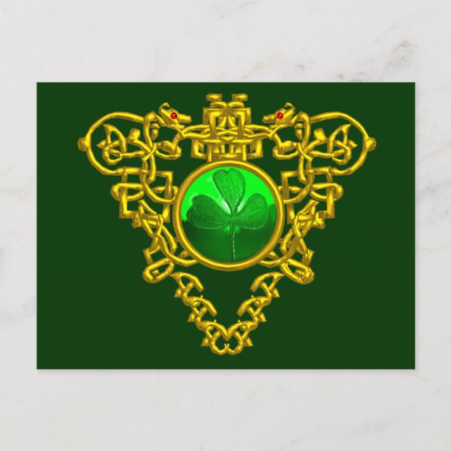 SAINT PATRICK'S CELTIC HERART POSTKARTE (Vorderseite)