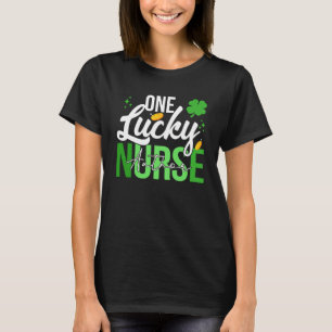 Saint Patrick's Day Author Nurse One Lucky Nurse T-Shirt