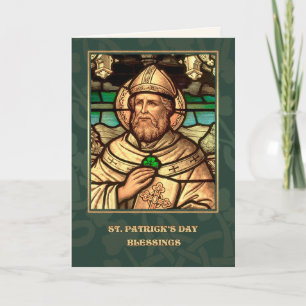 Saint Patrick's Day Bénédictions Carte religieuse
