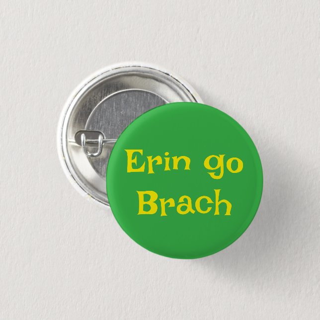 Saint Patrick's Day button (Vorne & Hinten)