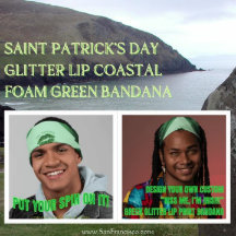 Saint Patrick's Day Glitzer Lip Coastal Foam Green