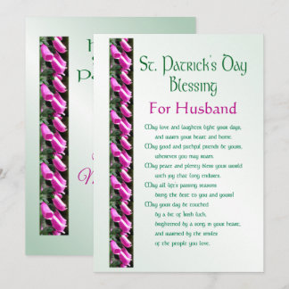 Saint Patrick's Day Irish Sessing für Husband Hol Feiertagskarte