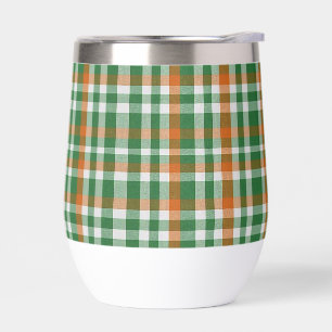 Saint Patrick's Day Irland Flaggenfarbener Gingham