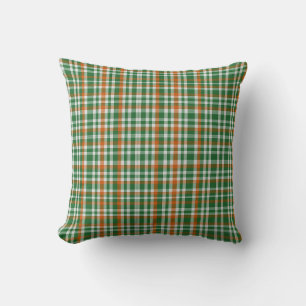 Saint Patrick's Day Irland Flaggenfarbener Gingham Kissen