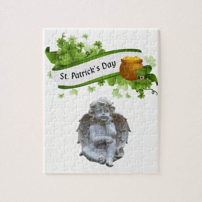 Saint Patrick's Day Jigsaw Puzzle Angel (Vertical)