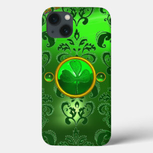 SAINT PATRICK'S DAY KLEEBLATT MIT GREEN DAMASK Case-Mate iPhone HÜLLE