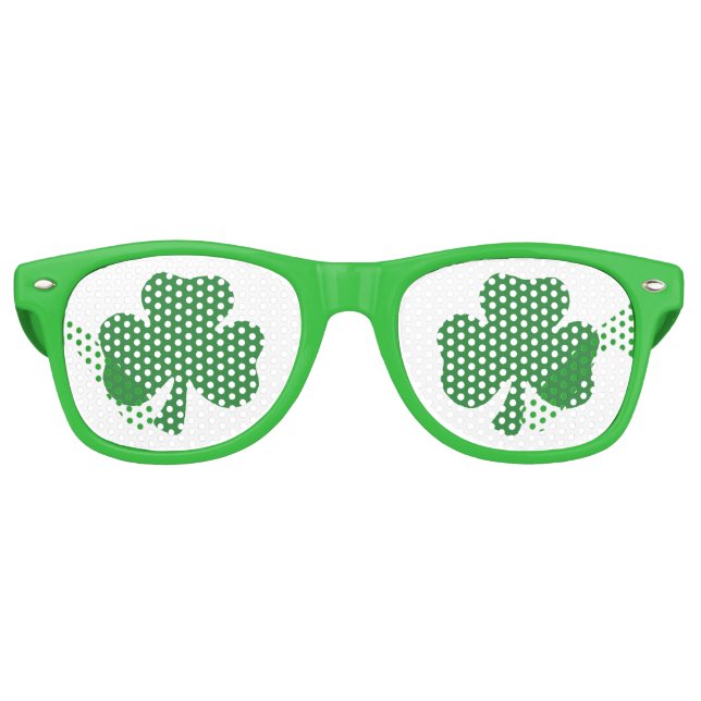 Saint Patrick's Day Kleeblatt Party Glasses Sonnenbrille (Vorderseite)