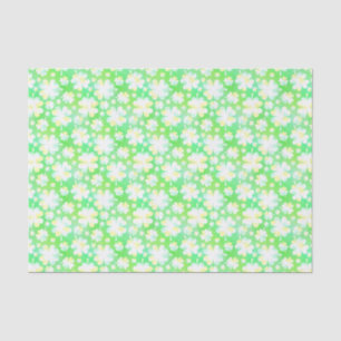 Saint Patrick's Day Kleeblatts Retro Wasserfarbe Seidenpapier