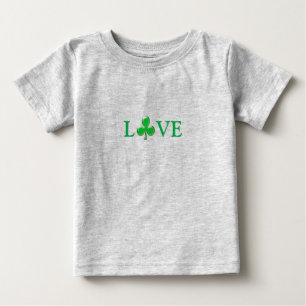 Saint Patrick's Day Liebe Green Clover Kleeblatt Baby T-shirt