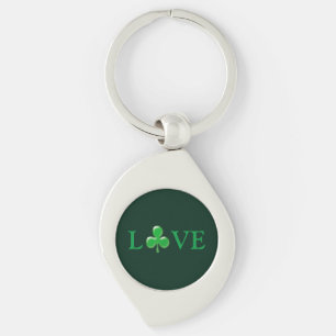 Saint Patrick's Day Liebe Green Clover Kleeblatt Schlüsselanhänger