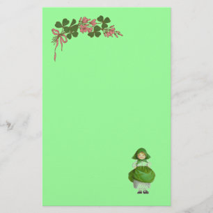 SAINT PATRICK'S DAY LITTLE IRISH MIRL /KLEEBLATTS BRIEFPAPIER