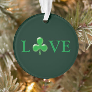 Saint Patrick's Day Love Green Clover Shamrock 