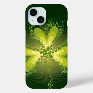 Saint Patrick's Day Magic Green Kleeblatt Clover iPhone 15 Hülle