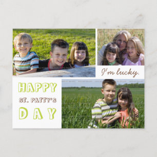 Saint Patrick's Day Photo Collage Carte postale Mo