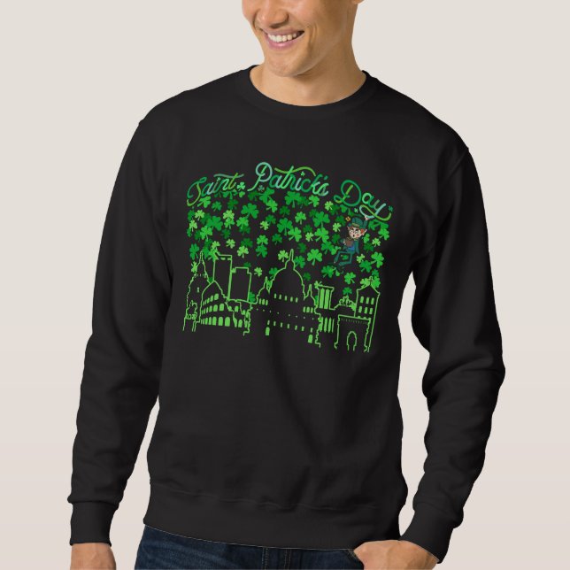 Saint Patrick's Day Rome Italien Sweatshirt (Vorderseite)