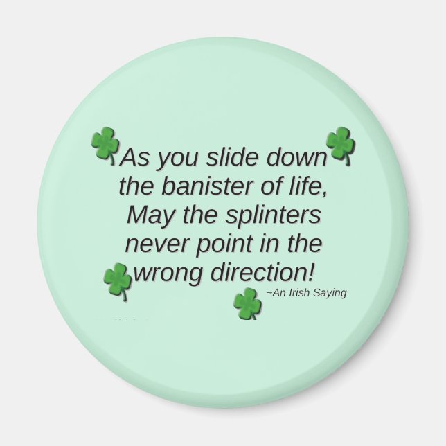 Saint Patrick's Day Saying Magnet (Devant)