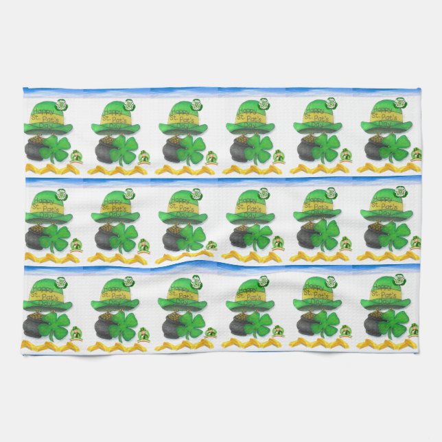 Saint Patrick's Day Serviette à main (Horizontal)