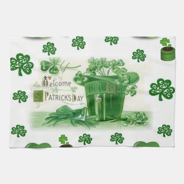 Saint Patrick's Day Serviette à main (Horizontal)