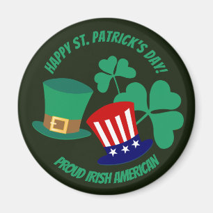 Saint Patrick's Day stolze Irish American Magnet