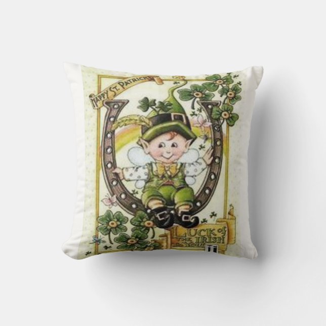 Saint Patrick's Day Throw Kissen (Vorderseite)